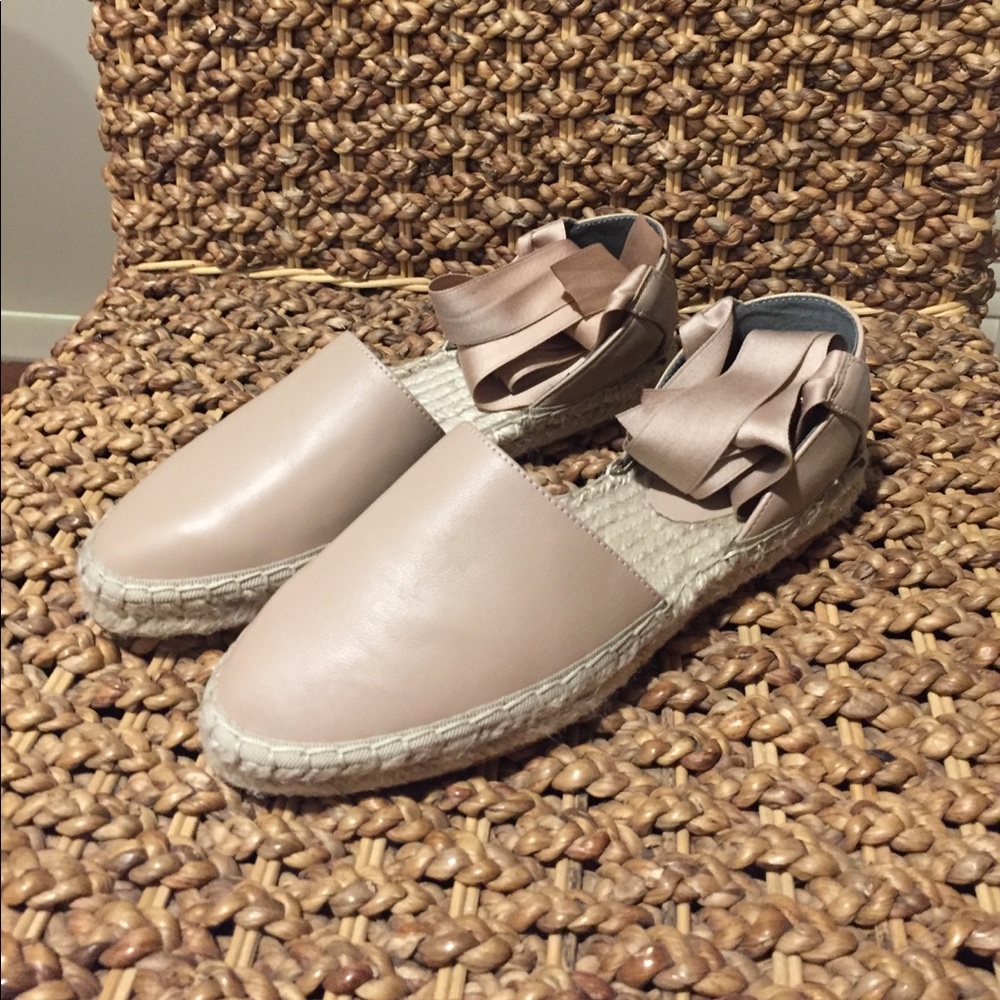 Rebecca Minkoff nude pointed espadrilles